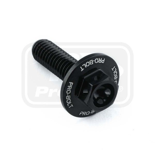 ΒΙΔΕΣ ΕΞΑΓΩΝΕΣ (ΧΑΡΑΓΜΕΝΕΣ) PRO-BOLT Aluminium Flanged Hex Bodywork Bolt M6x(1.00mm)x20mm Race Spec Etched (LBWHX620RE)