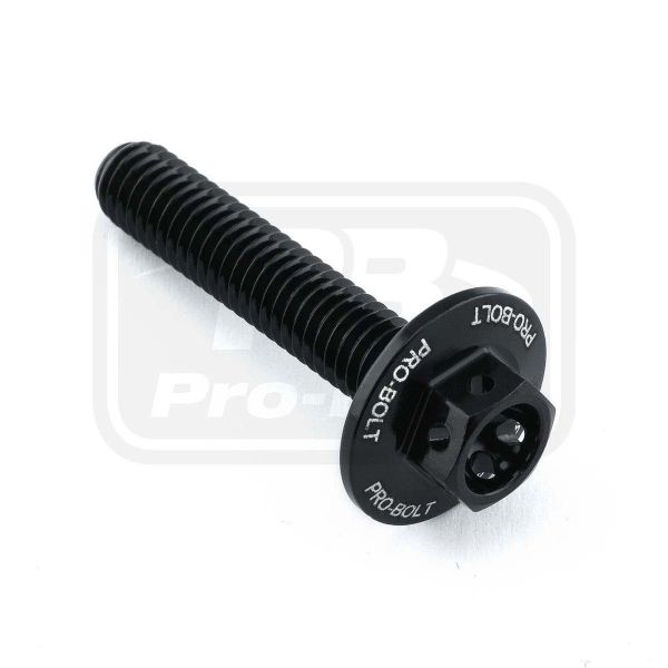 ΒΙΔΕΣ ΕΞΑΓΩΝΕΣ (ΧΑΡΑΓΜΕΝΕΣ) PRO-BOLT Aluminium Flanged Hex Bodywork Bolt M6x(1.00mm)x30mm Race Spec Etched (LBWHX630RE)