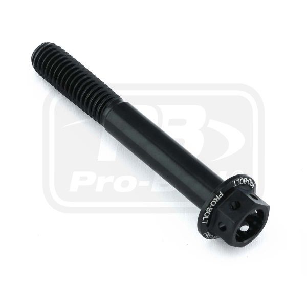 ΒΙΔΕΣ ΕΞΑΓΩΝΕΣ (ΧΑΡΑΓΜΕΝΕΣ) PRO-BOLT Aluminium Flanged Hex Head Bolt M6x(1.00mm)x45mm Race Spec Etched (LHX645RE)