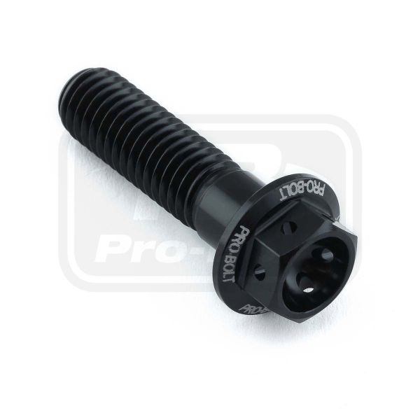 ΒΙΔΕΣ ΕΞΑΓΩΝΕΣ (ΧΑΡΑΓΜΕΝΕΣ) PRO-BOLT Aluminium Flanged Hex Head Bolt M8x(1.25mm)x30mm Race Spec Etched (LHX830RE)