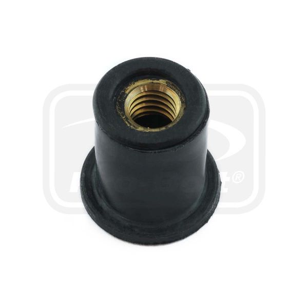 PRO-BOLT BLACK RUBBER NUT M6 x 1.0 x 15