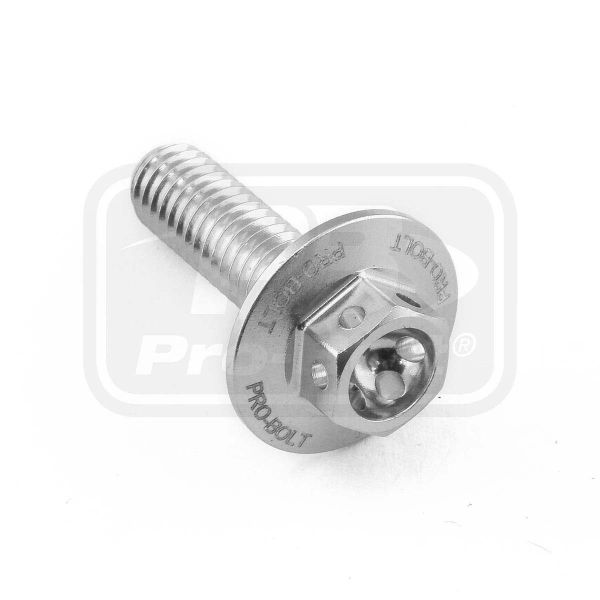 ΒΙΔΕΣ ΕΞΑΓΩΝΕΣ (ΧΑΡΑΓΜΕΝΕΣ) PRO-BOLT Aluminium Flanged Hex Bodywork Bolt M6x(1.00mm)x20mm Race Spec Etched (LBWHX620RE)