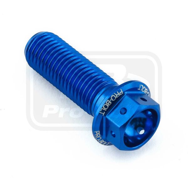 ΒΙΔΕΣ ΕΞΑΓΩΝΕΣ (ΧΑΡΑΓΜΕΝΕΣ) PRO-BOLT Aluminium Flanged Hex Head Bolt M10x(1.25mm)x30mm Race Spec Etched (LHX1030FRE)