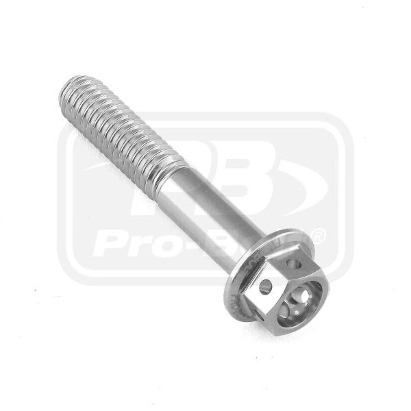 ΒΙΔΕΣ ΕΞΑΓΩΝΕΣ (ΧΑΡΑΓΜΕΝΕΣ) PRO-BOLT Aluminium Flanged Hex Head Bolt M6x(1.00mm)x35mm Race Spec Etched (LHX635RE)